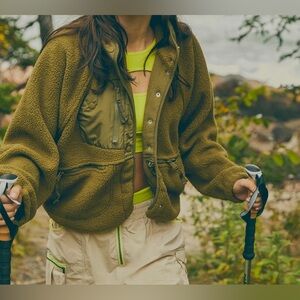 Free People Movement Hit the Slopes Jacket Army Green - Medium